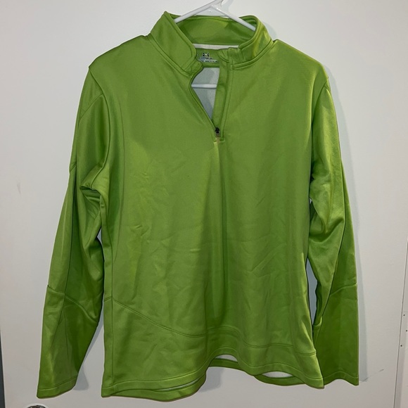 Under Armour Tops - Under Armour Cold Gear Quarter 1/4 Zip Warm Lime Green